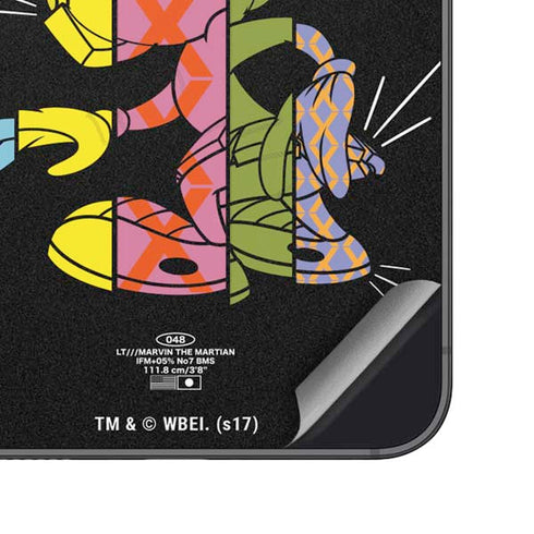 Looney Tunes Marvin the Martian Sliced Juxtapose Galaxy S25 Skin